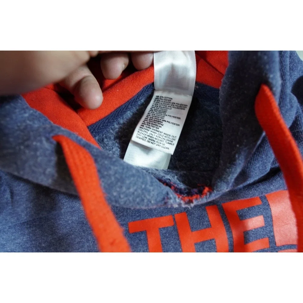 The‎ North Face Hoodie Mens XL Blue Red Sweatshirt Pullover Casual Outdoor